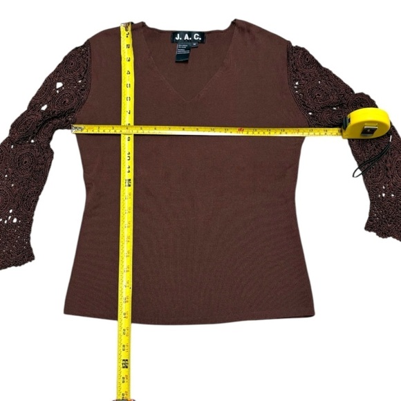 M🌺NEW‼️J.A.C. BUNDLE/LOT/MULTIPLES OF 2 Fuchsia Pink and Brown Sweaters NWOT - Picture 13 of 15